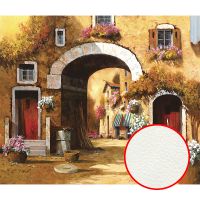 Фреска Ortograf Городской пейзаж живопись 11720 Фактура флок FLK Флизелин (3,2*2,7) Бежевый, Город/Цветы/Живопись арт-11720 (флок FLK) — фото 1, Фрески