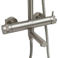 Душевая система Allen Brau Priority Никель брашированный арт-5.31A10-BN — фото 8, Душевые стойки