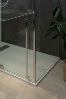 Душевая стенка Allen Brau Priority 90 профиль Хром стекло прозрачное арт-3.31043.00 — фото 11, Боковые стенки