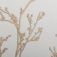 Обои Andrea Rossi Spectrum Pro Винил на флизелине (1,06*10) Серый/Золото, Листья/Рогожка арт-54386-2 — фото 1, Обои для стен