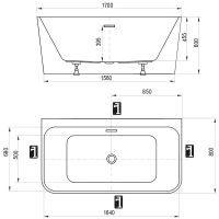 Товар: Акриловая ванна Ravak Freedom D 170x80 без гидромассажа арт-XC00D00041 - фото 4 Акриловая ванна Ravak Freedom D 170x80 без гидромассажа арт-XC00D00041 — фото 4, Акриловые ванны