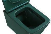 Товар: Унитаз SantiLine подвесной Зеленый матовый с сиденьем Микролифт арт-SL-5007G - фото 4 Унитаз SantiLine подвесной Зеленый матовый с сиденьем Микролифт арт-SL-5007G — фото 4, Подвесные унитазы