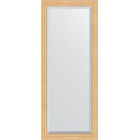 Зеркало Evoform Exclusive 151х61 с фацетом в багетной раме - Сосна 62 мм арт-BY 1183 — фото 1, Зеркала в ванную комнату