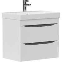 Тумба под раковину Volna Lake 60.2Y подвесная Белая арт-tpLAKE60.2Y-01 — фото 1, Тумбы под раковину