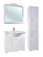 Шкаф пенал Bellezza Кантри 35 Белый арт-4629904000013 — фото 5, Пеналы для ванной комнаты