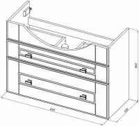 Товар: Тумба под раковину Aquanet Рондо 85 подвесная Белый глянец арт-304289 - фото 9 Тумба под раковину Aquanet Рондо 85 подвесная Белый глянец арт-304289 — фото 9, Тумбы под раковину