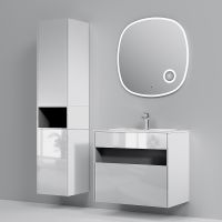 Тумба под раковину AM.PM Func 80 подвесная Белая глянцевая арт-M8FFUX0801WG — фото 9, Тумбы под раковину