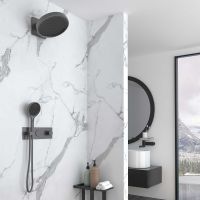 Товар: Душевая система Vincea с термостатом Вороненая сталь арт-VSFW-422TI3GM - фото 2 Душевая система Vincea с термостатом Вороненая сталь арт-VSFW-422TI3GM — фото 2, Встраиваемые душевые комплекты