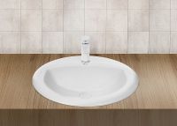 Раковина WeltWasser Deilbach 6001 51 Белый глянец арт-10000004604 — фото 2, Раковины встраиваемые сверху