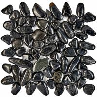 Мозаика Pixmosaic Галька Blaсk stone 30,5x30,5 см арт-PIX264 — фото 1, Мозаика