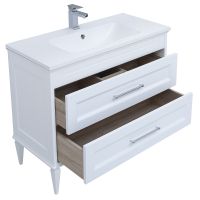 Тумба с раковиной Aquanet Бостон 100 подвесная Белый матовый арт-260666 — фото 4, Тумбы с раковиной