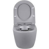 Унитаз Vincea Globo подвесной Серый матовый с сиденьем Микролифт арт-VT1-14SMG — фото 5, Подвесные унитазы