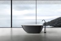 Товар: Ванна из искусственного камня Abber Dortmund 170x75 Черно-белая матовая без гидромассажа арт-AM9911BW - фото 3 Ванна из искусственного камня Abber Dortmund 170x75 Черно-белая матовая без гидромассажа арт-AM9911BW — фото 3, Ванны из искусственного камня