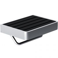 Держатель туалетной бумаги Damixa Jupiter с полкой Черный Хром арт-DA77341500 — фото 1, Держатели туалетной бумаги