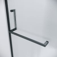 Душевая дверь Grossman Pragma 120 профиль Черный матовый стекло шиншилла арт-100.K33.03.120.21.02 — фото 10, Распашные душевые двери