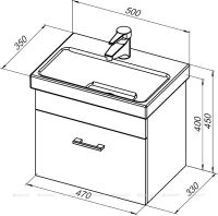 Товар: Тумба под раковину Aquanet Верона 50 подвесная Белая арт-246951 - фото 5 Тумба под раковину Aquanet Верона 50 подвесная Белая арт-246951 — фото 5, Тумбы под раковину