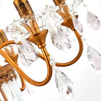 Люстра Artelamp Schelenberg Прозрачная Латунь матовая арт-A4410LM-6-2SR — фото 2, Люстры