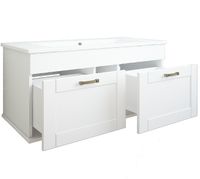 Товар: Тумба с раковиной Sanflor Ванесса 95 подвесная Белая арт-С15327 - фото 3 Тумба с раковиной Sanflor Ванесса 95 подвесная Белая арт-С15327 — фото 3, Тумбы с раковиной