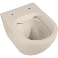 Унитаз Abber Bequem подвесной Бежевый матовый с сиденьем Микролифт арт-AC1101MBE — фото 5, Подвесные унитазы