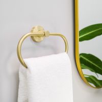 Зеркало Fixsen Led 40х80 с подсветкой Золото-сатин с сенсорным выключателем и диммером арт-FX-3080G — фото 5, Зеркала в ванную комнату