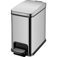 Ведро для мусора WeltWasser Tober MT 8L Матовая сталь арт-10000003981 — фото 1, Мусорные ведра