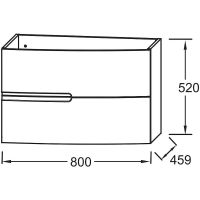 Товар: Тумба под раковину Jacob Delafon Nona 80 подвесная Белая глянцевая арт-EB1888RU-G1C - фото 3 Тумба под раковину Jacob Delafon Nona 80 подвесная Белая глянцевая арт-EB1888RU-G1C — фото 3, Тумбы под раковину
