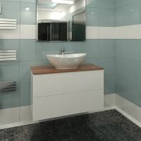 Тумба с раковиной Orange Otto 100 Белая арт-Ot-100TuWOOD+G56 — фото 4, Тумбы с раковиной