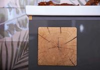 Тумба под раковину Бриклаер Форест 100 подвесная Дуб золотой Антрацит арт-4627125414664 — фото 6, Тумбы под раковину