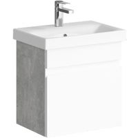 Тумба под раковину Aqwella Smart 50 подвесная Бетон светлый арт-SRT0105BS — фото 1, Тумбы под раковину