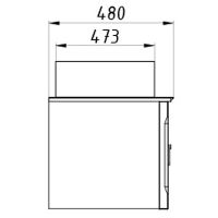 Комплект мебели для ванной ASB-Woodline Рома 100С подвесной Белый арт-10854+25971+27224+12222 — фото 14, Комплекты мебели для ванной