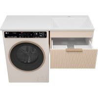 Тумба с раковиной Brevita Enfida 120 R подвесная Бежевая матовая арт-УТ000016088 — фото 3, Тумбы с раковиной