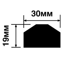 Молдинг HIWOOD 2700x30x19 мм арт-TRS30 — фото 2, Молдинги