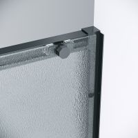 Душевая дверь Grossman Style 110 профиль Черный матовый стекло шиншилла арт-100.K33.05.110.21.02 — фото 8, Раздвижные душевые двери