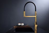 Смеситель для кухни Paulmark Tornado Брашированное золото арт-To213402-BG — фото 10, Смесители для кухни