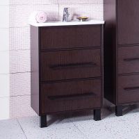 Тумба под раковину Бриклаер Чили 60 Венге арт-4627125415142 — фото 1, Тумбы под раковину