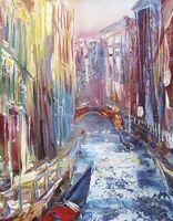 Фреска Ortograf Городской пейзаж живопись 8005 Фактура бархат FX Флизелин (2,1*2,7) Разноцветный, Город/Живопись арт-8005 (бархат FX) — фото 2, Фрески