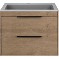 Товар: Тумба под раковину Vincea Chiara 2D 60 подвесная N.Oak арт-VMC-2C2600NO - фото 3 Тумба под раковину Vincea Chiara 2D 60 подвесная N.Oak арт-VMC-2C2600NO — фото 3, Тумбы под раковину