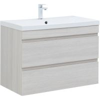 Тумба под раковину Aquanet Нота New 100 подвесная Дуб холден арт-334206 — фото 1, Тумбы под раковину