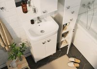 Тумба под раковину 1MarKa Story 45Н Белый глянец арт-У99313 — фото 5, Тумбы под раковину