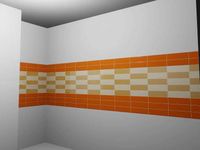 Керамическая плитка Kerama Marazzi Баттерфляй рыжий настенная 8,5х28,5 см арт-2856 — фото 3, Керамическая плитка