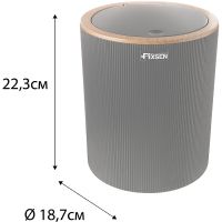 Ведро для мусора Fixsen Black Boom Черное арт-FX-411-6 — фото 3, Мусорные ведра