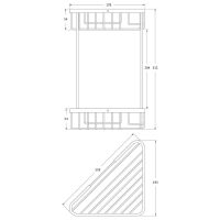Товар: Полка корзина Artwelle Universell угловая Хром арт-4129 - фото 4 Полка корзина Artwelle Universell угловая Хром арт-4129 — фото 4, Полки для ванной и душа