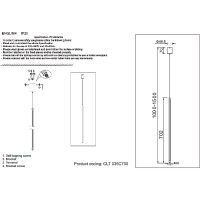 Подвесной светильник Crystal Lux Черный арт-CLT 035C700 BL — фото 2, Подвесные светильники