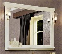 Товар: Зеркало Opadiris Риспекто 120 Слоновая кость с выключателем арт-00-00007050 - фото 2 Зеркало Opadiris Риспекто 120 Слоновая кость с выключателем арт-00-00007050 — фото 2, Зеркала в ванную комнату