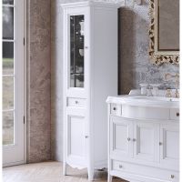 Шкаф пенал TW Veronica Nuovo 50 L Bianco арт-VER3050S-B — фото 1, Пеналы для ванной комнаты