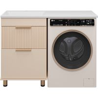 Тумба с раковиной Brevita Enfida 120 L Бежевая матовая арт-УТ000016085 — фото 2, Тумбы с раковиной