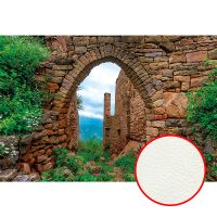 Фреска Ortograf Горы 30919 Фактура флок FLK Флизелин (4*2,7) Коричневый, Замки/Пейзаж арт-30919 (флок FLK) — фото 1, Фрески