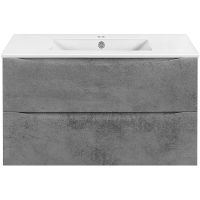 Тумба под раковину Vincea Mia Slim 90 подвесная Beton арт-VMC-2MC900S1BT — фото 1, Тумбы под раковину
