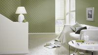 Обои RASCH Garden Винил на флизелине (0,53*10,05) Зеленый, Однотонные/Рогожка арт-687538 — фото 3, Обои для стен