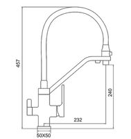 Смеситель для кухни Gappo G17-6 Черный матовый арт-G4317-6 — фото 14, Смесители для кухни